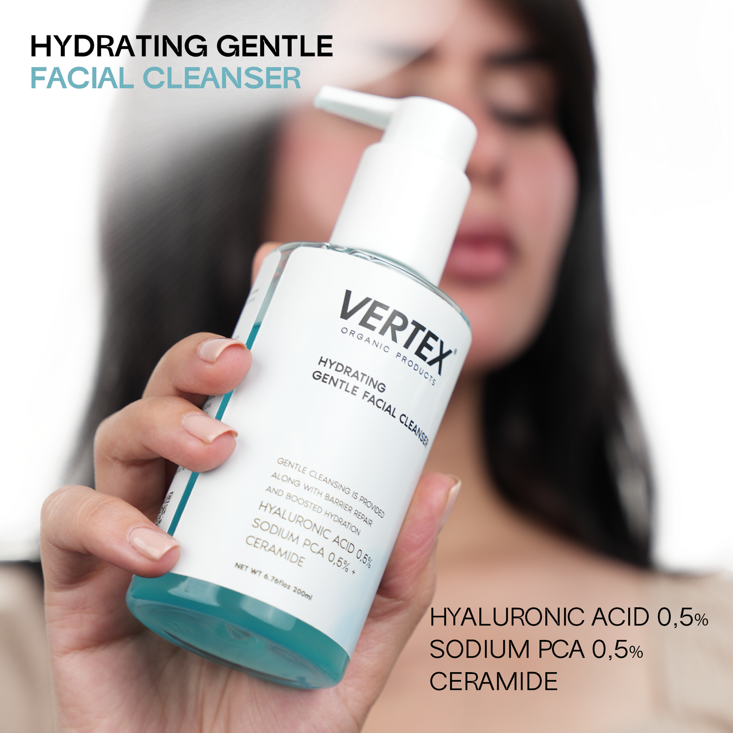 HYALURONIC ACID HYDRATING GENTLE FACIAL CLEANSER GEL 200 ML